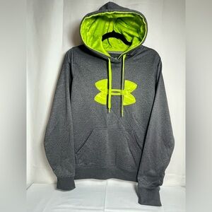 Under Armour Gray Hoodie with Neon Yellow Accents